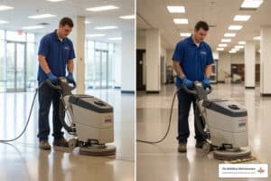 Stripping and waxing floors