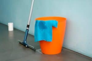 commercial vinyl floor cleaning