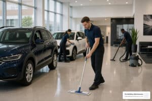 auto dealer cleaning showroom