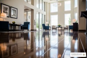 floor buffing company commercial lobby