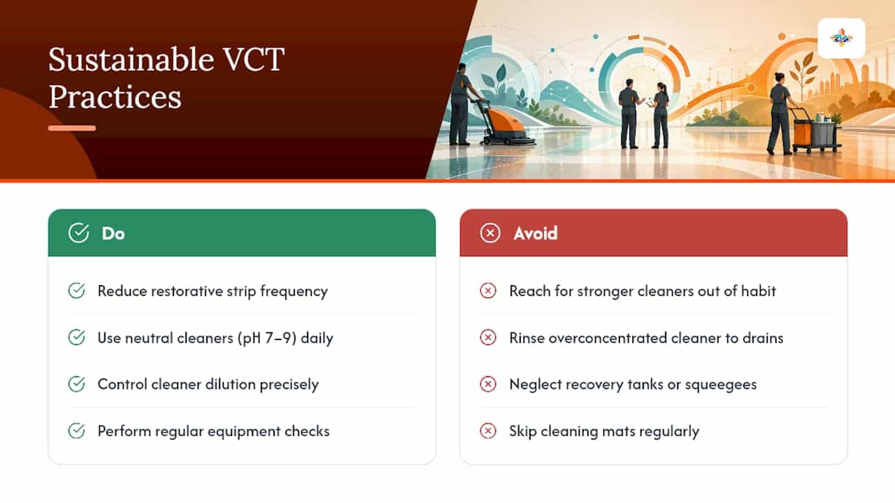 Sustainability and Environmental Considerations in VCT Care — overview diagram