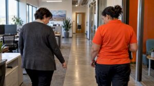 Facilities manager and estimator walkthrough