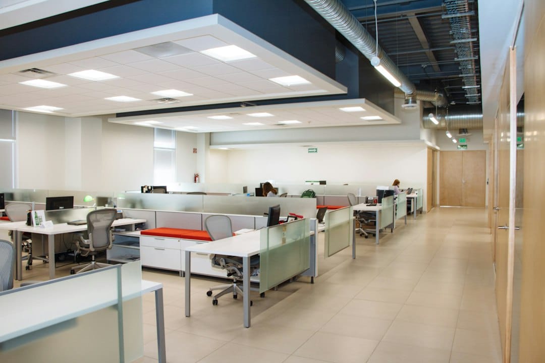 clean modern office workspace